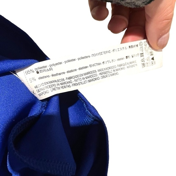 Royal Blue Ruffle Neckline Dress 💙 - Picture 7 of 9